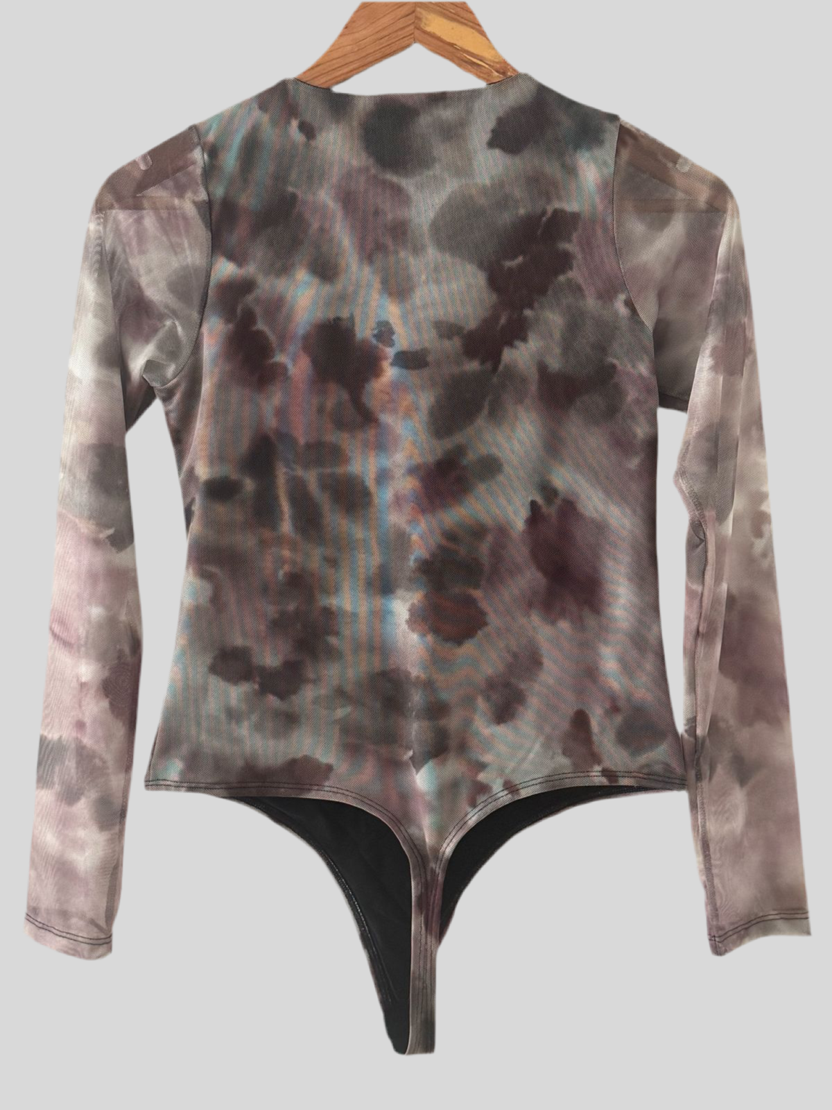 PRINTED MESH BODYSUIT CLOE
