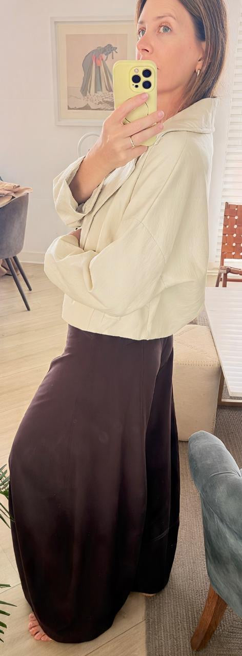 AREZZO PANTS - AUBERGINE