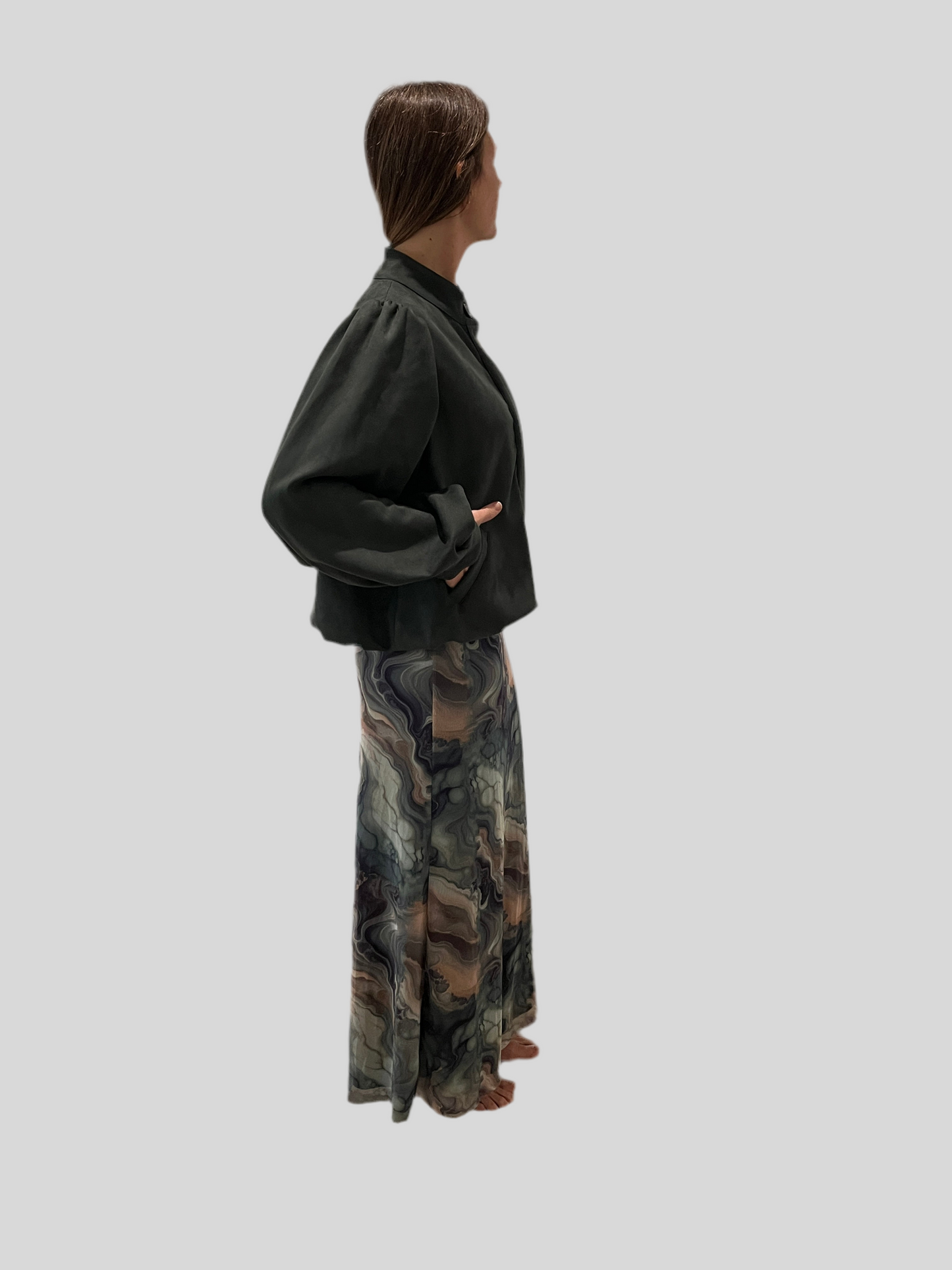 ALANA PRINTED MESH DRESS
