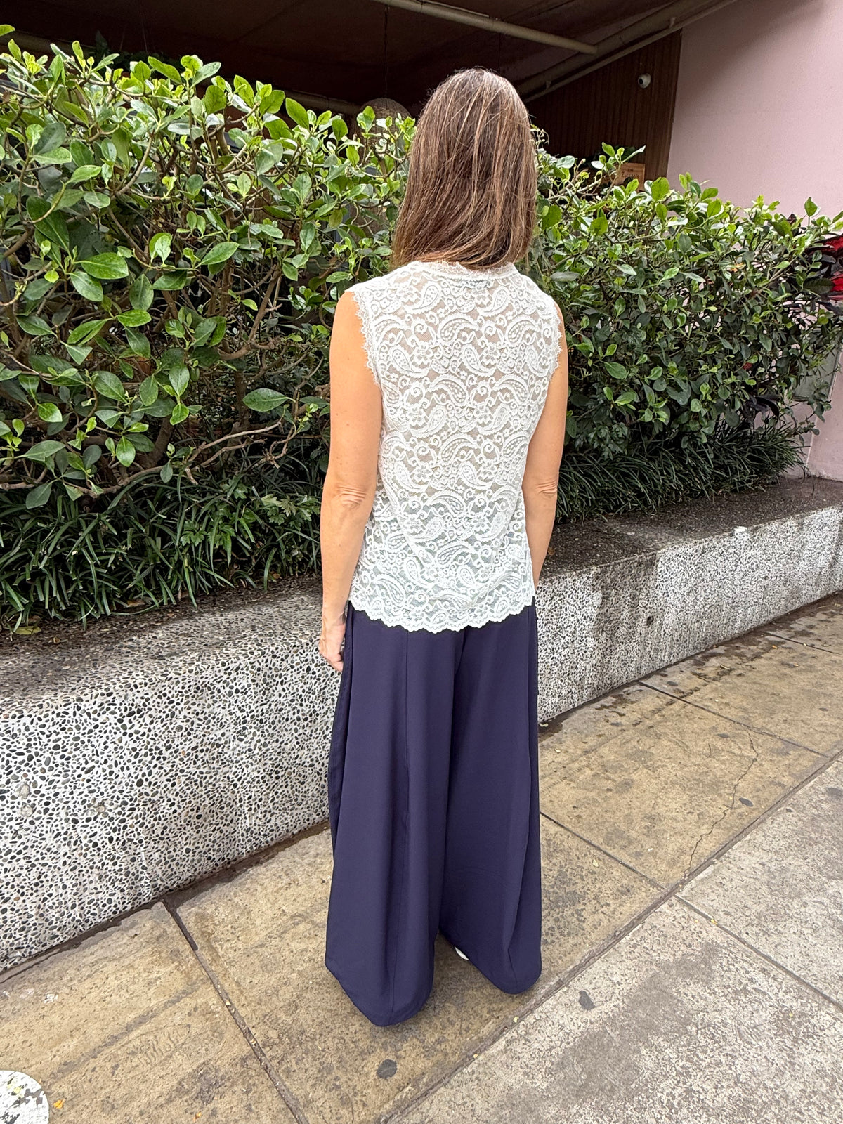 AMALFI LACE TOP - IVORY