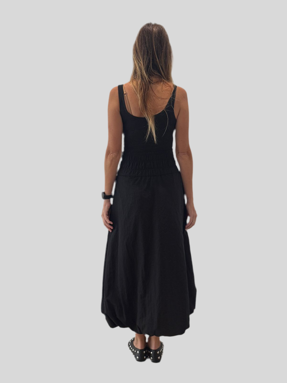 BLACK BALLOON SKIRT