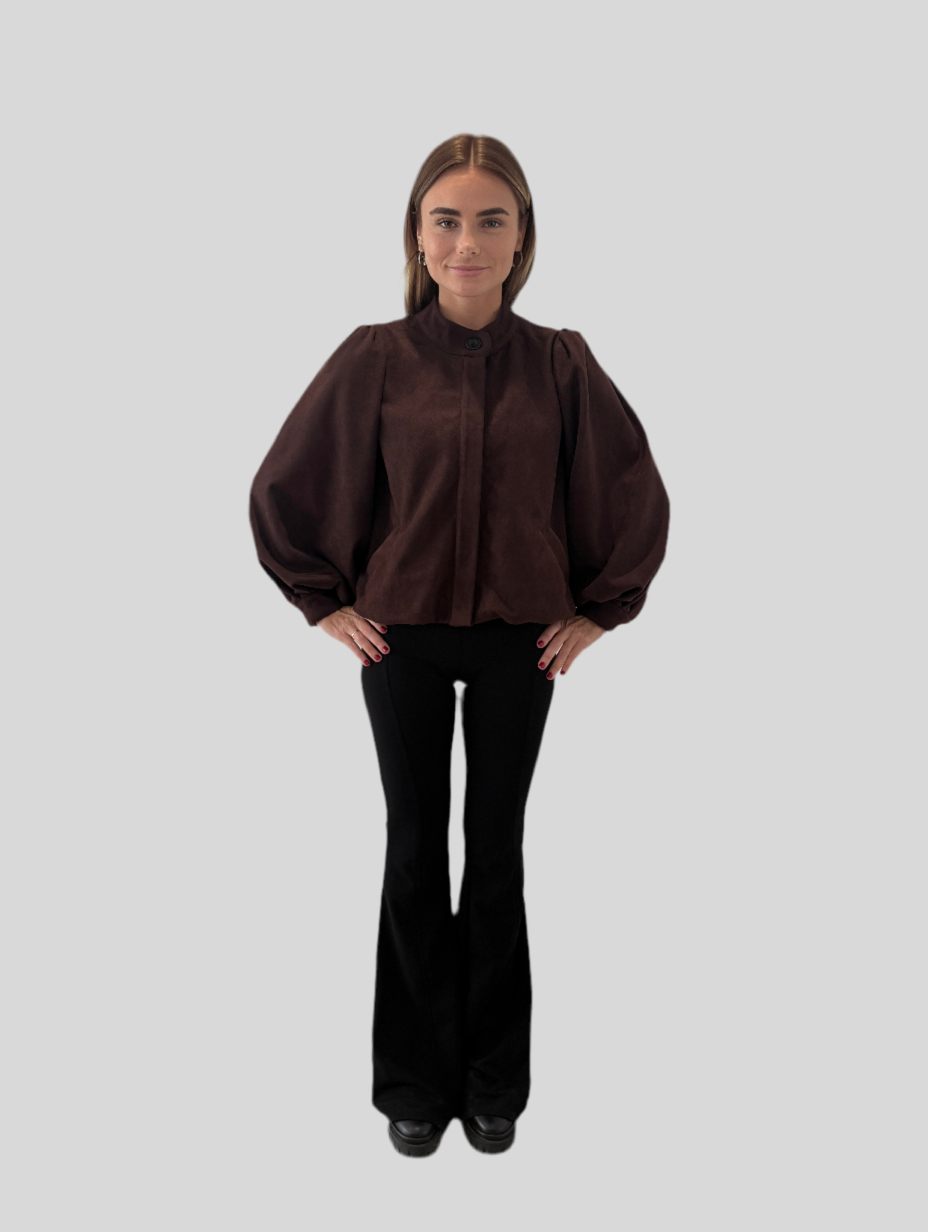 BROWN SUEDE JACKET