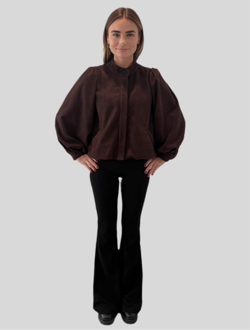 BROWN SUEDE JACKET