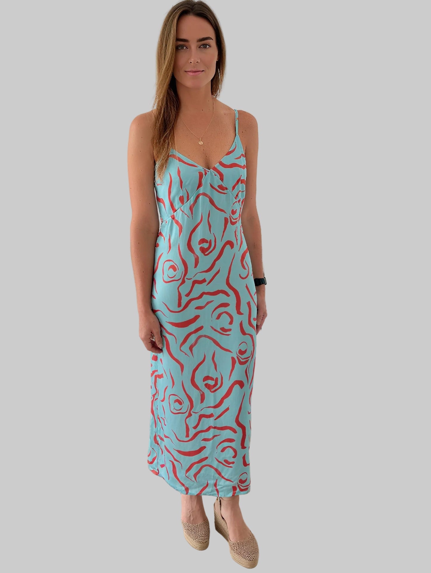IRIA MIDI SILK DRESS