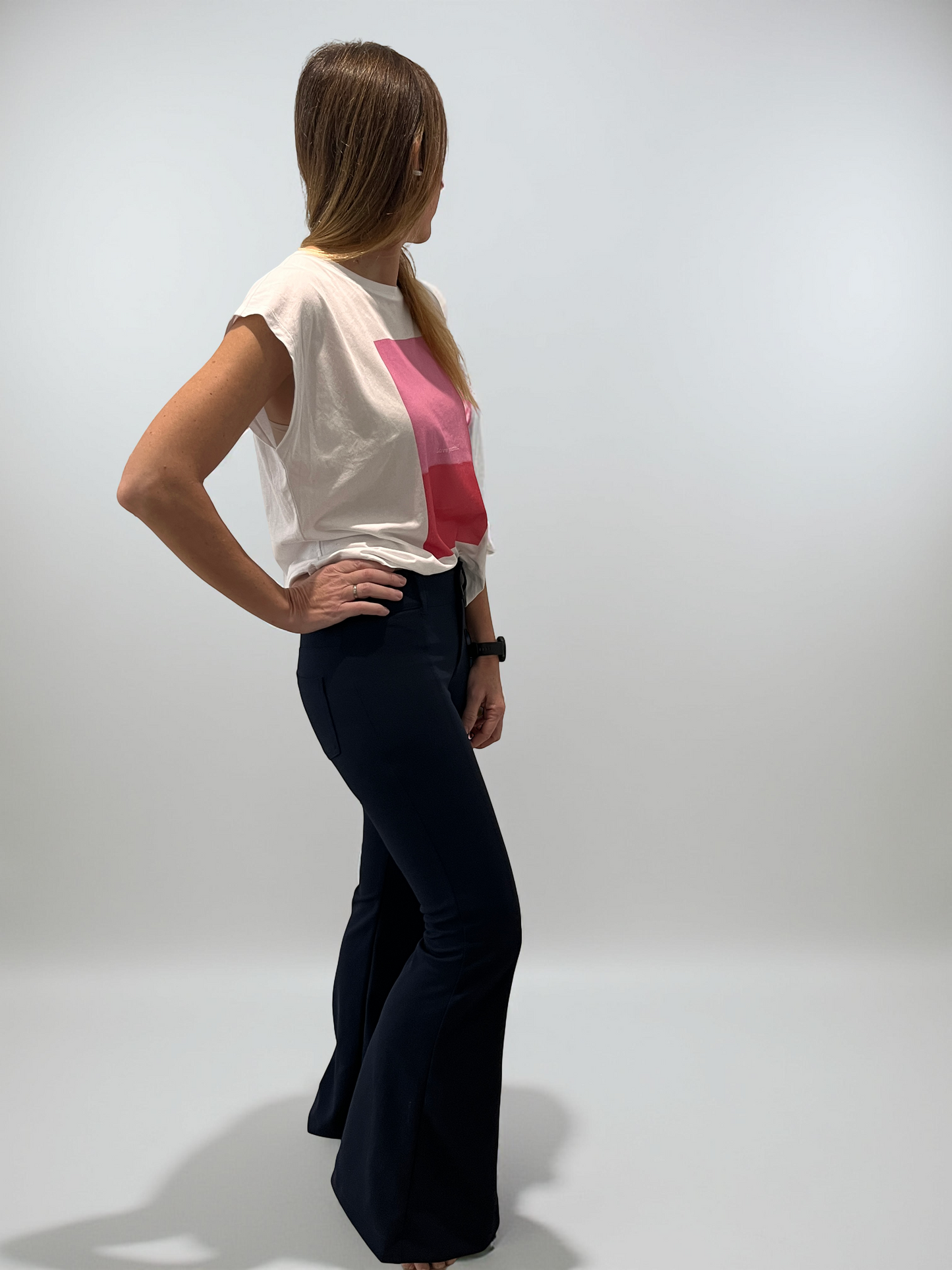 BLUE FLARE PANTS