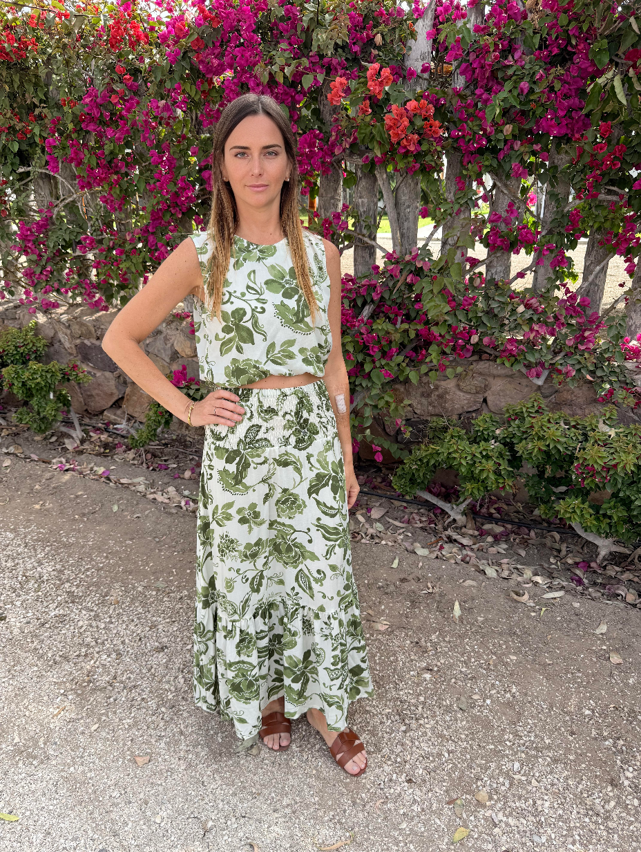 TWO PIECES SET GREEN