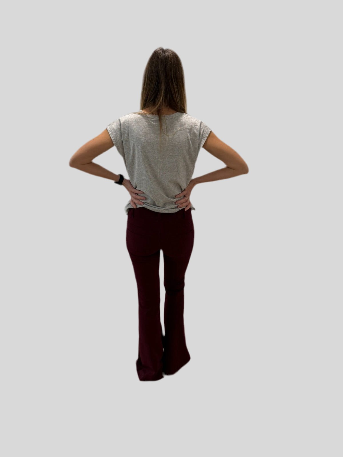 BROWN FLARE PANTS
