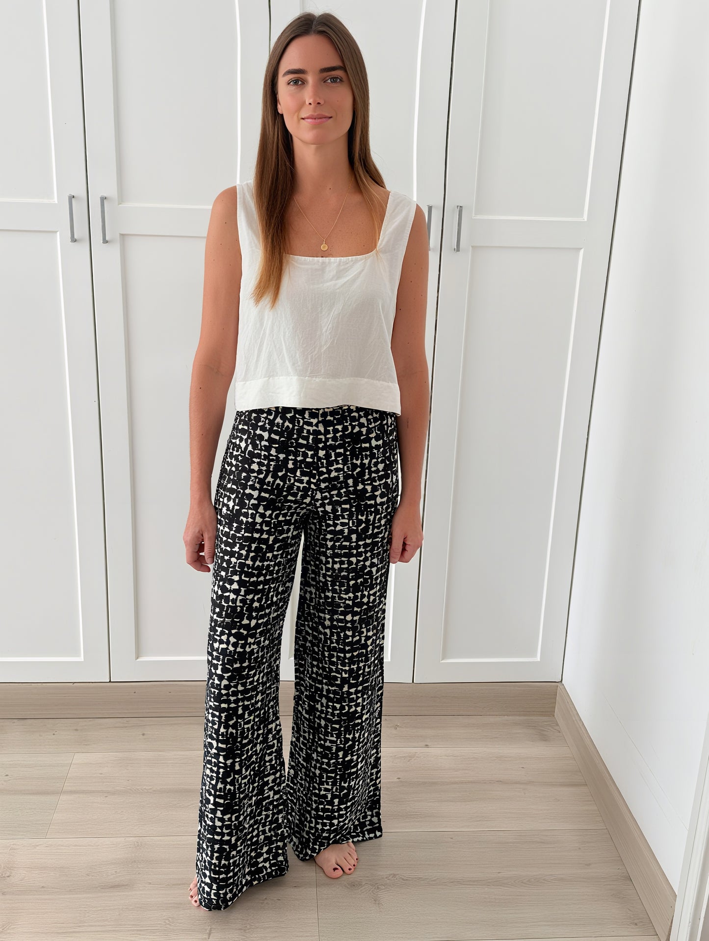 LES SILK PALAZZO PANTS