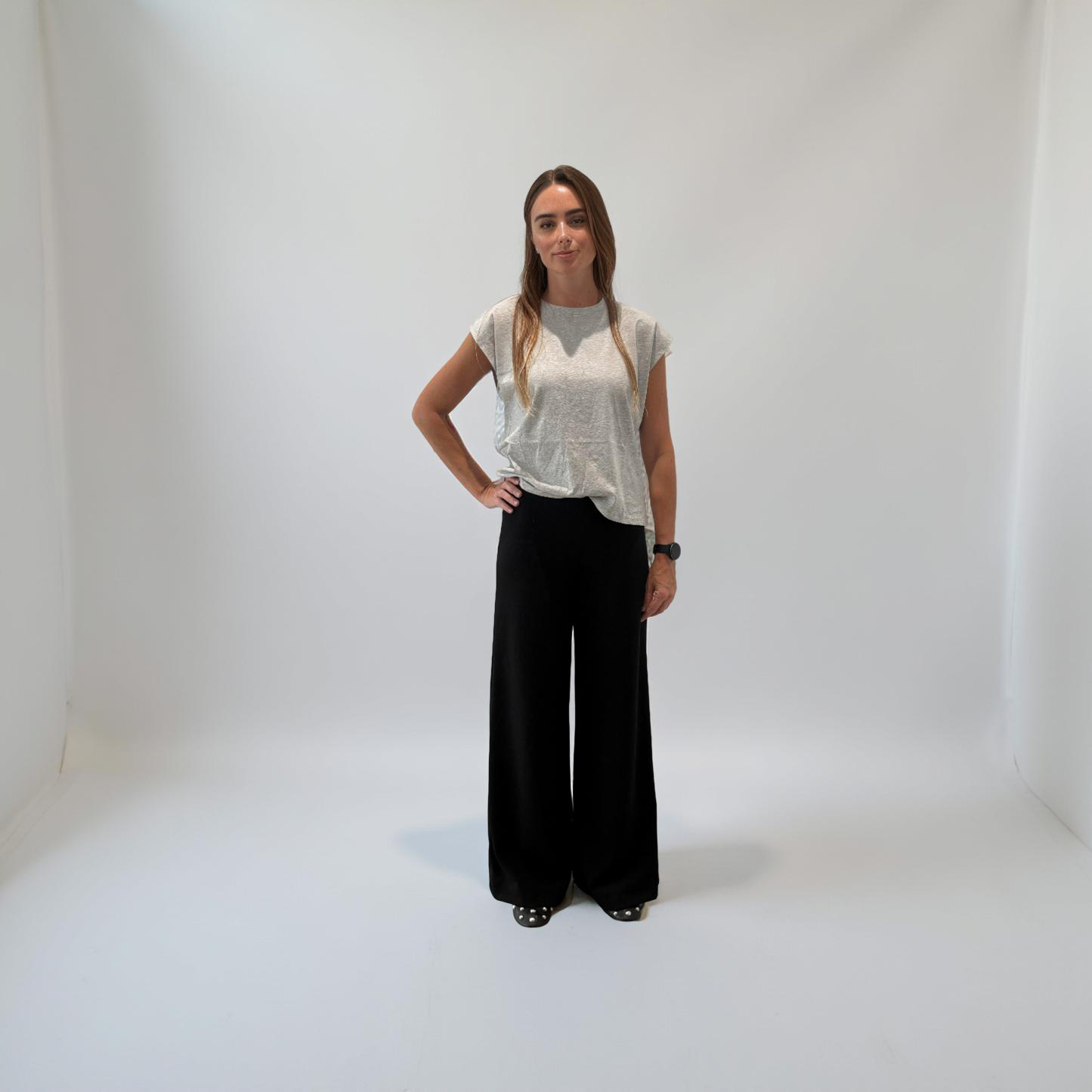 BLACK PALAZO PANTS