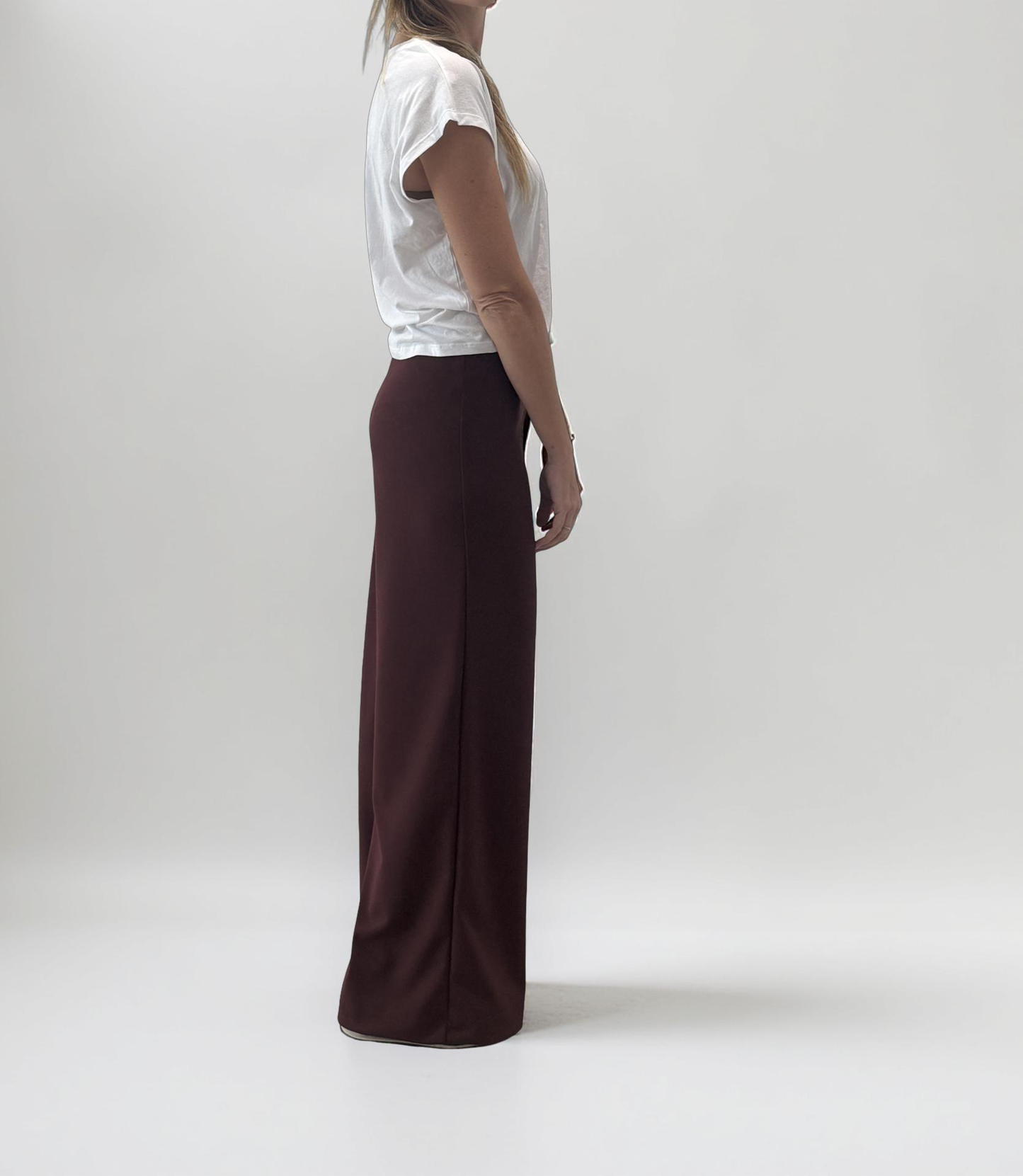 BURGUNDY PALAZZO PANTS