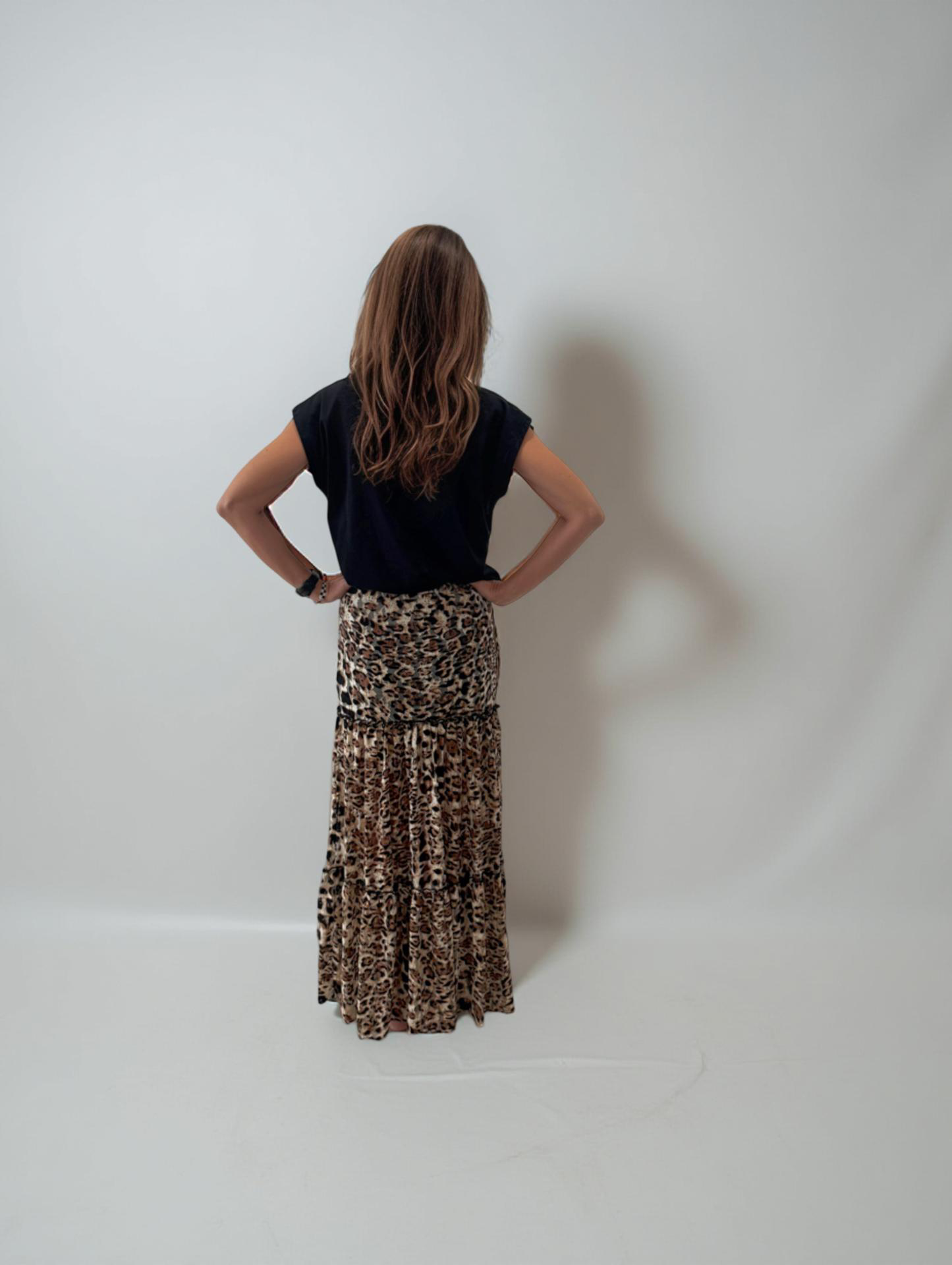 ANIMAL PRINT LACE SKIRT