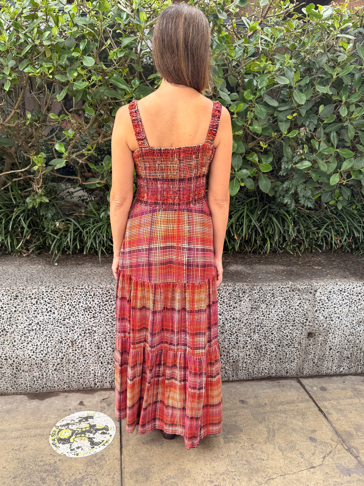 ELARA DRESS - Sunset Check