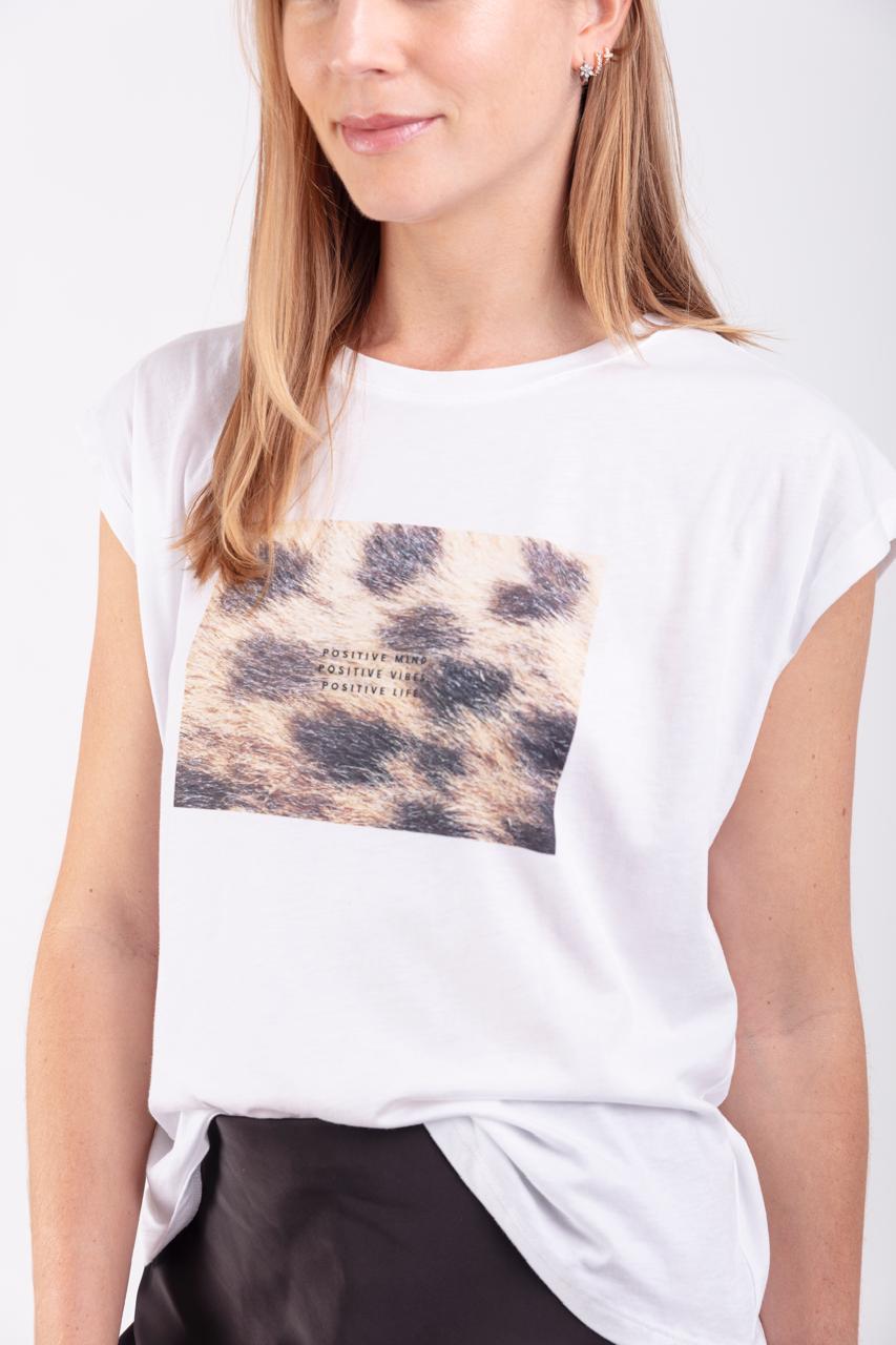 T-SHIRT WHITE ATIGRADO
