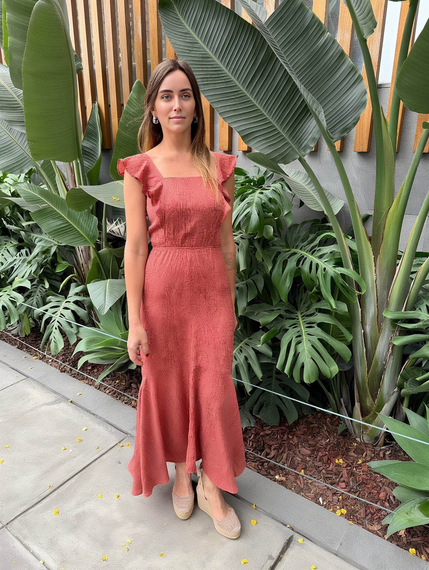 DARA PRINTED SILK DRESS