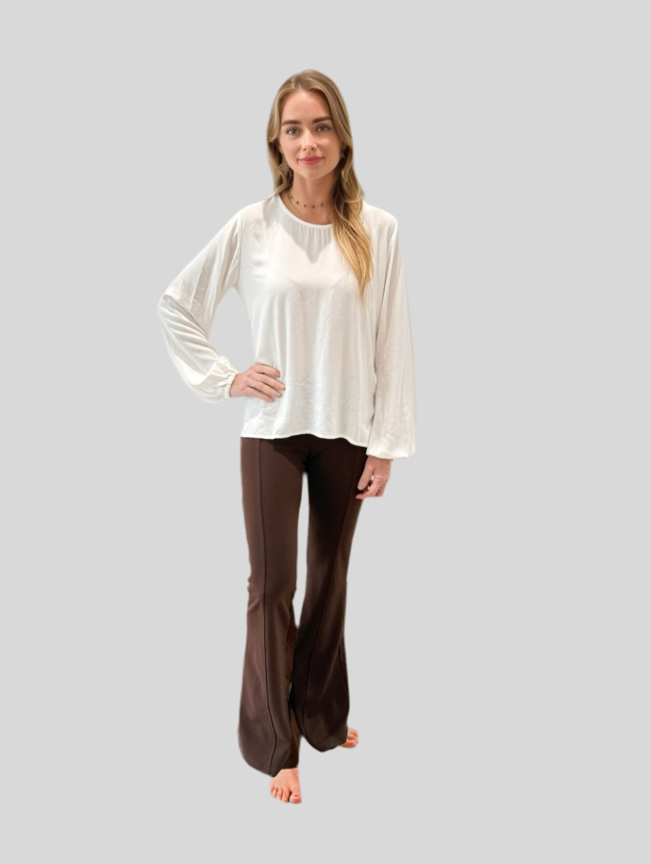 BROWN FLARE PANTS