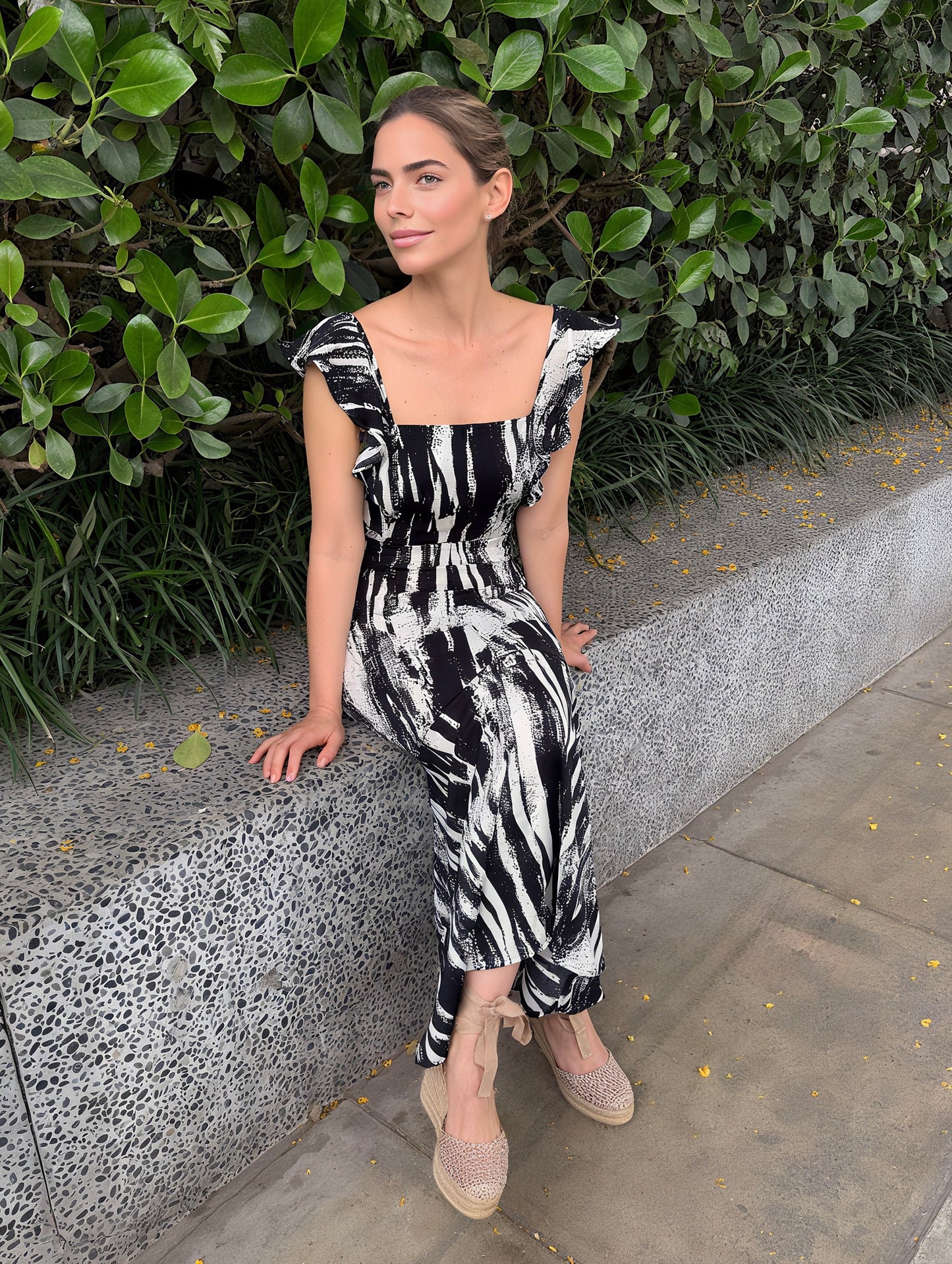 MAYA PRINTED SILK DRESS