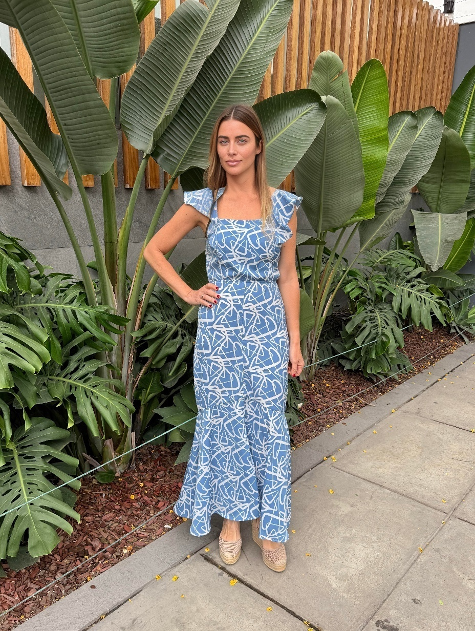 XIA PRINTED SILK DRESS