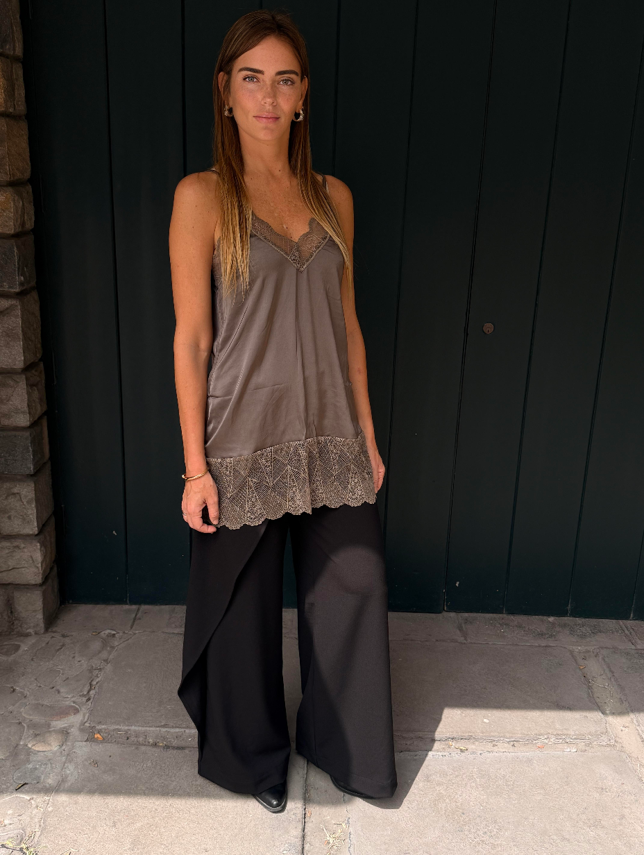 AMELIE LACE CAMI- MOCHA