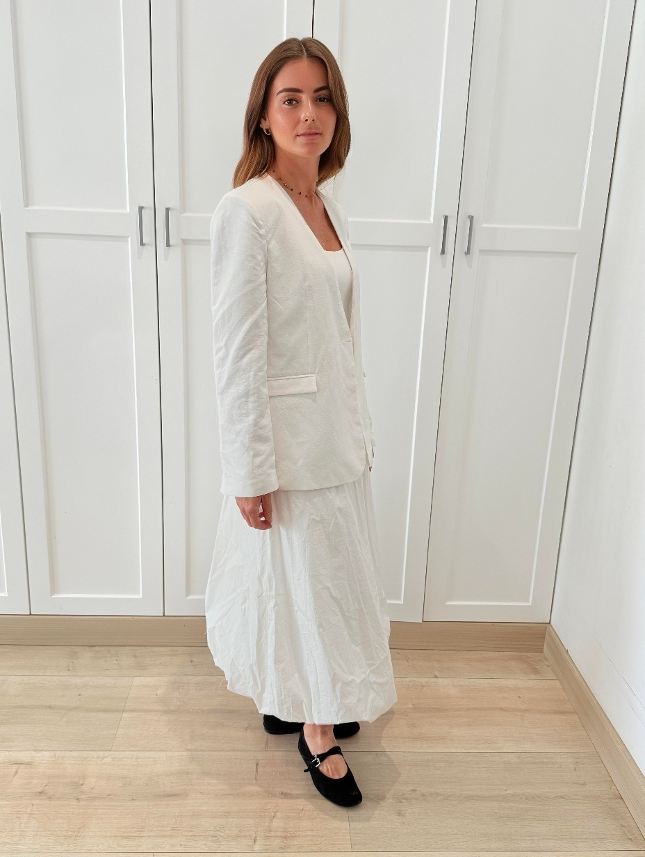 OFF WHITE LINEN BLAZER