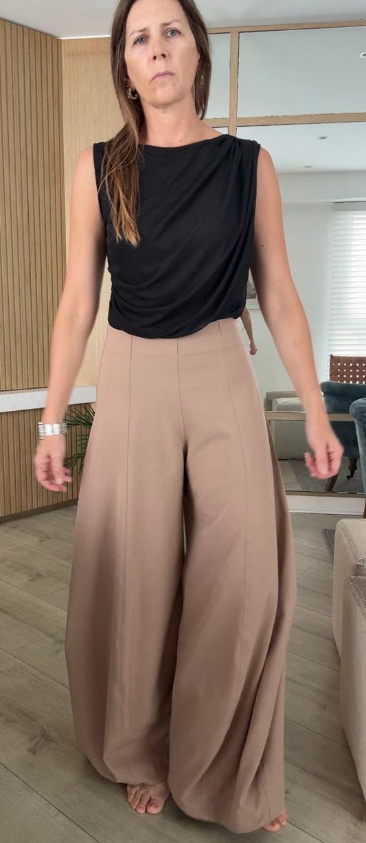 AREZZO PANTS - CAMEL