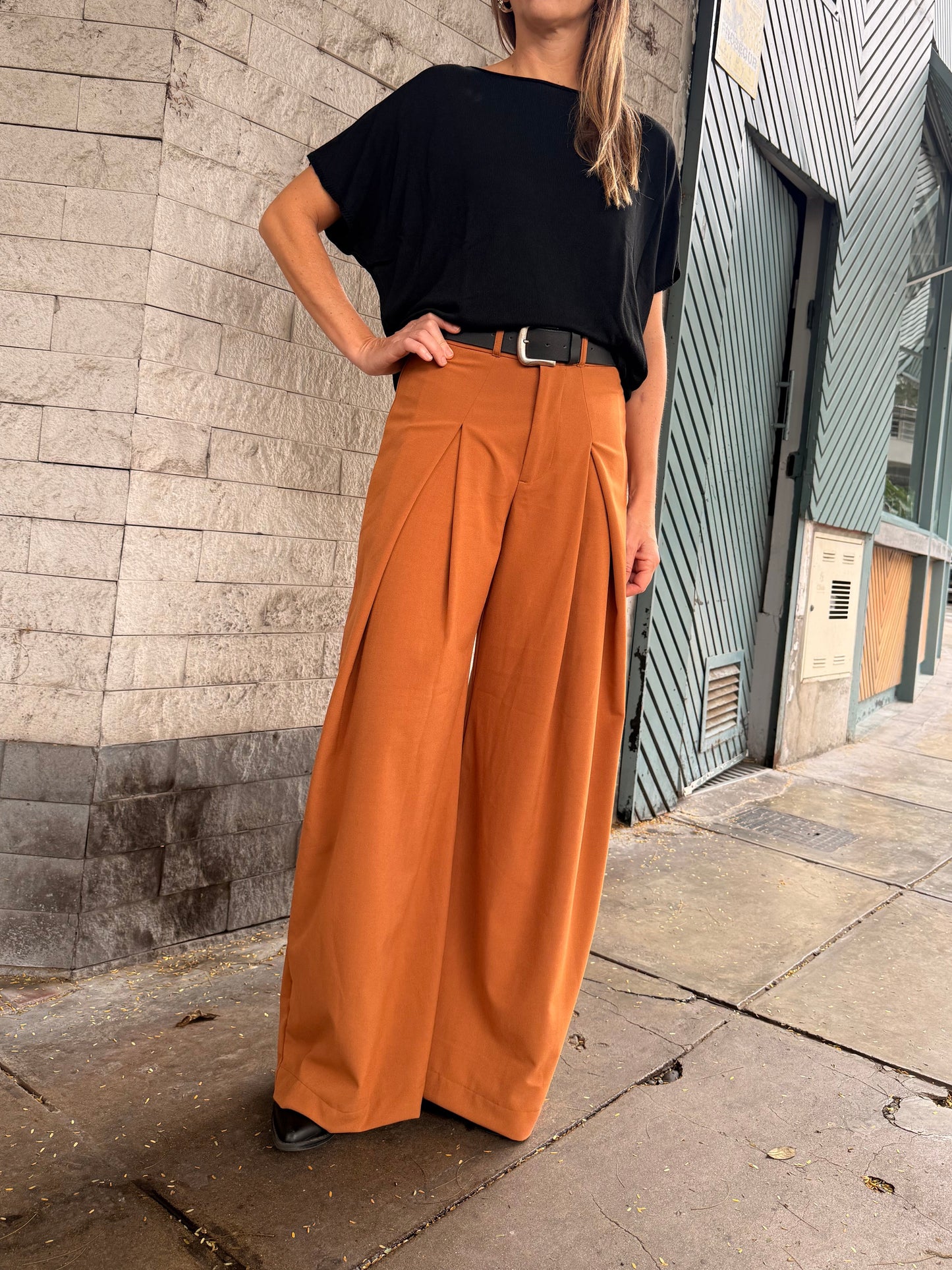 TORINO PANT - BRICK