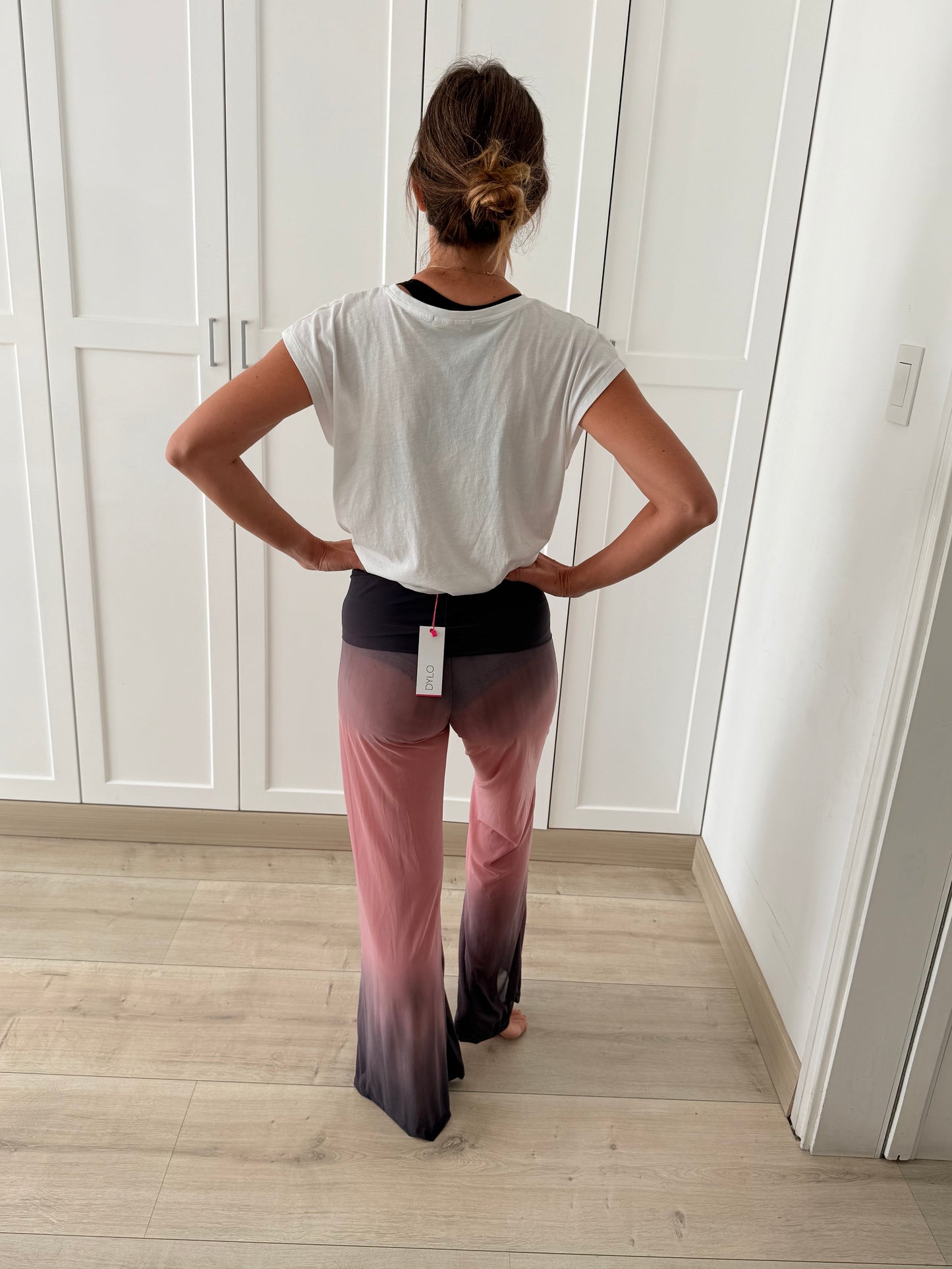 PINK COVER UP MESH PANT