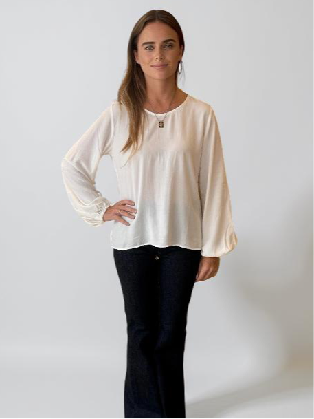 BASIC CHALICE BLOUSE WHITE