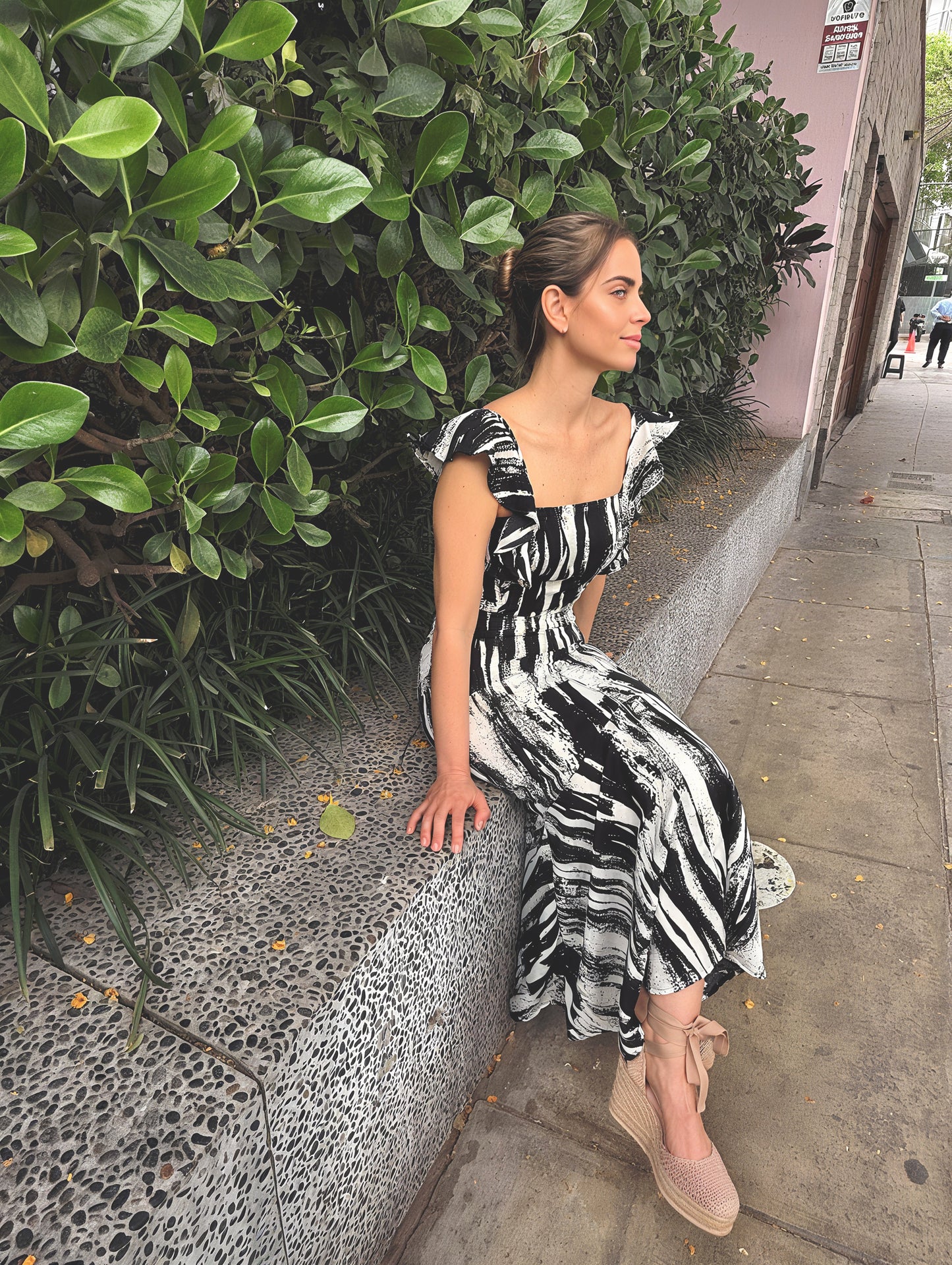 MAYA PRINTED SILK DRESS