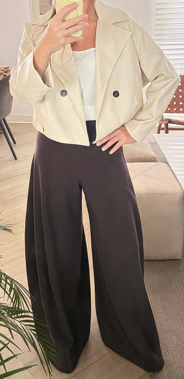AREZZO PANTS - AUBERGINE