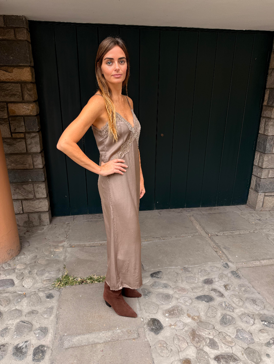 VITTORIA DRESS -TAUPE