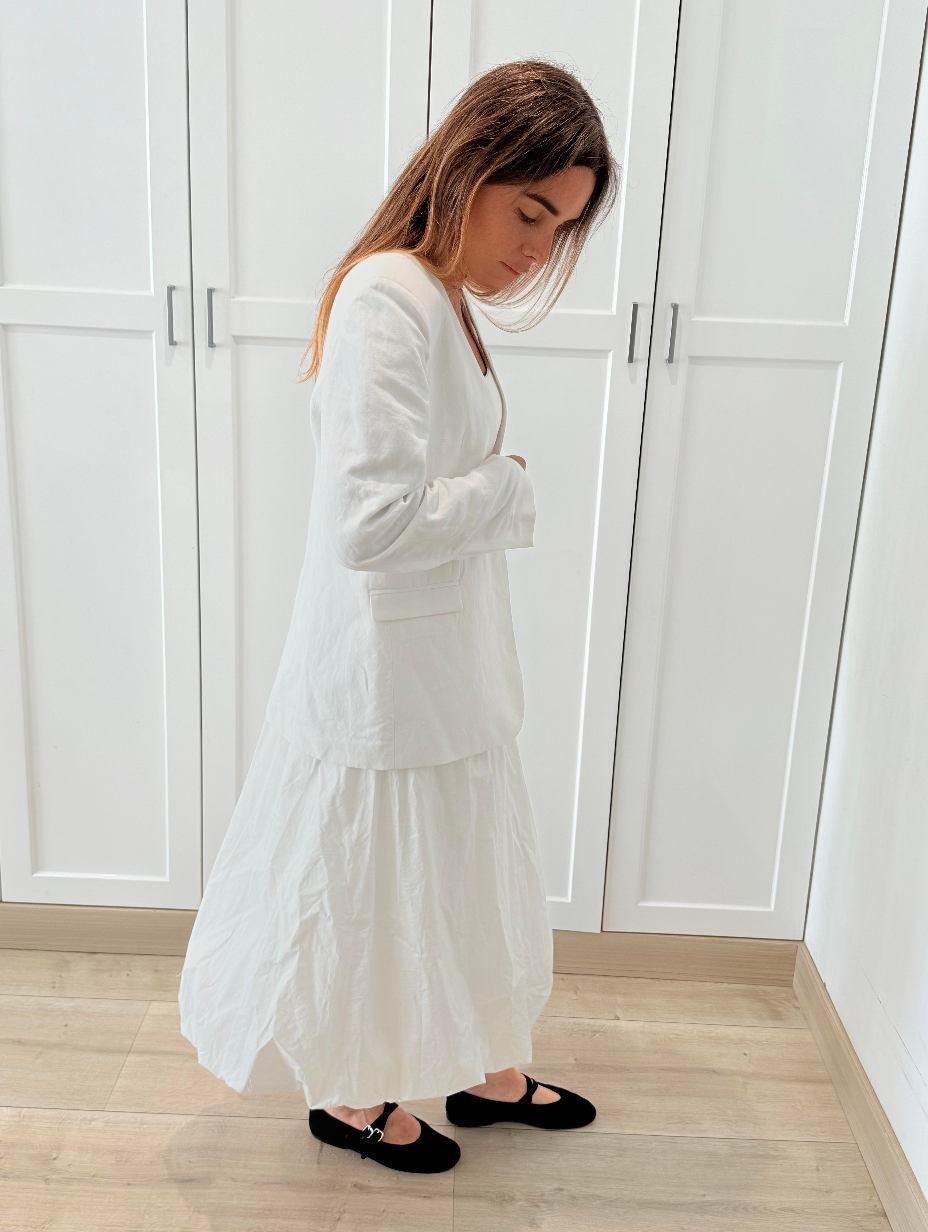 OFF WHITE LINEN BLAZER