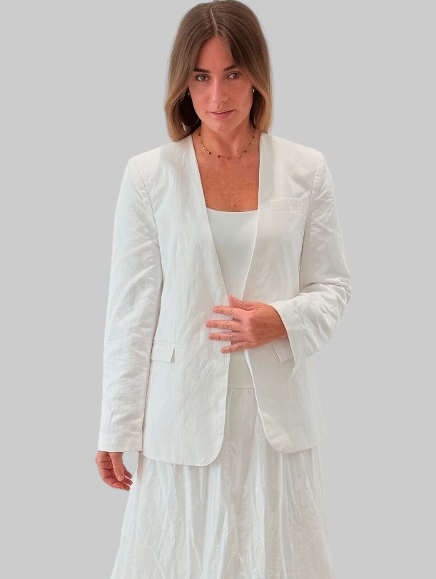OFF WHITE LINEN BLAZER