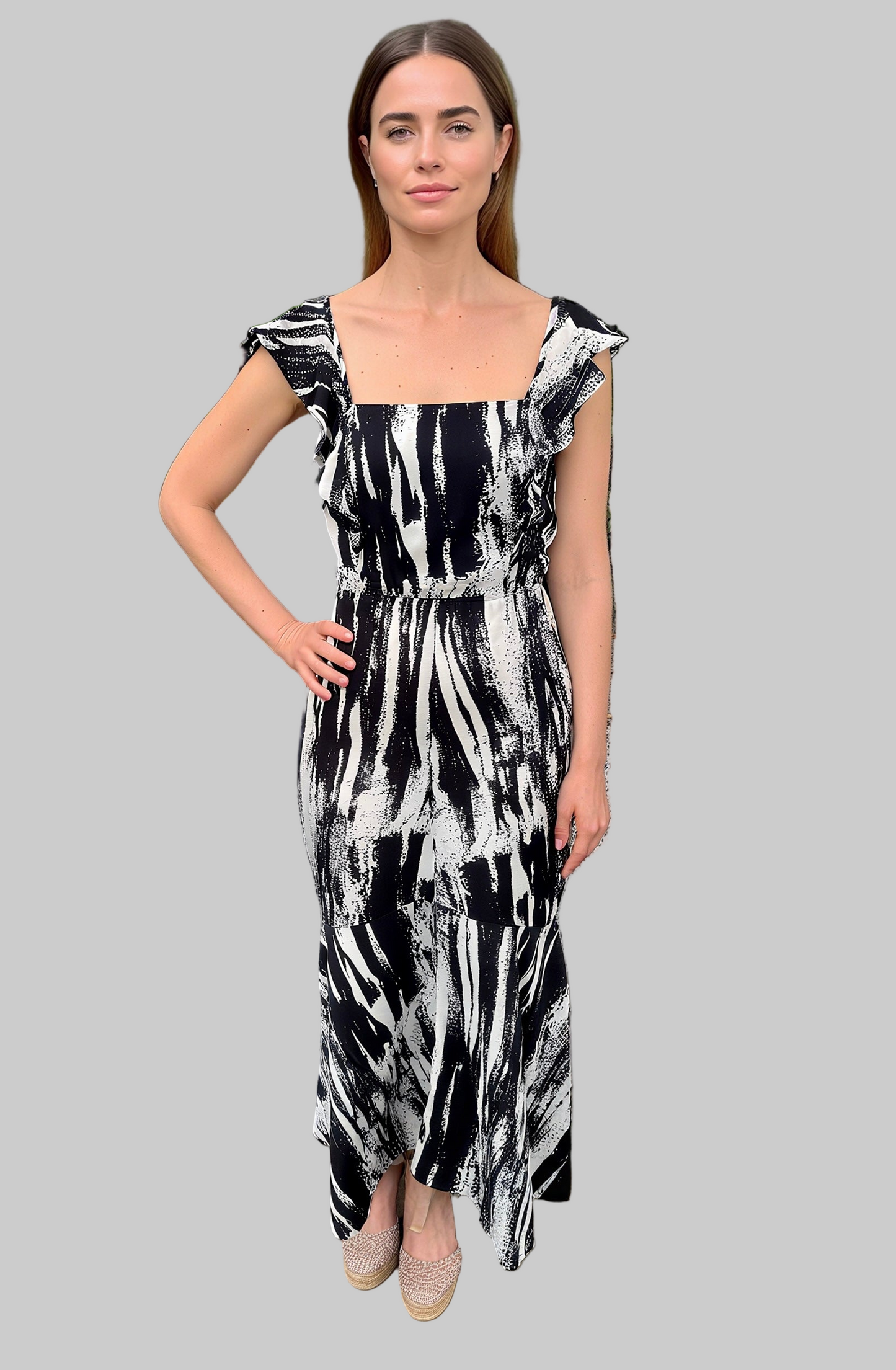 MAYA PRINTED SILK DRESS
