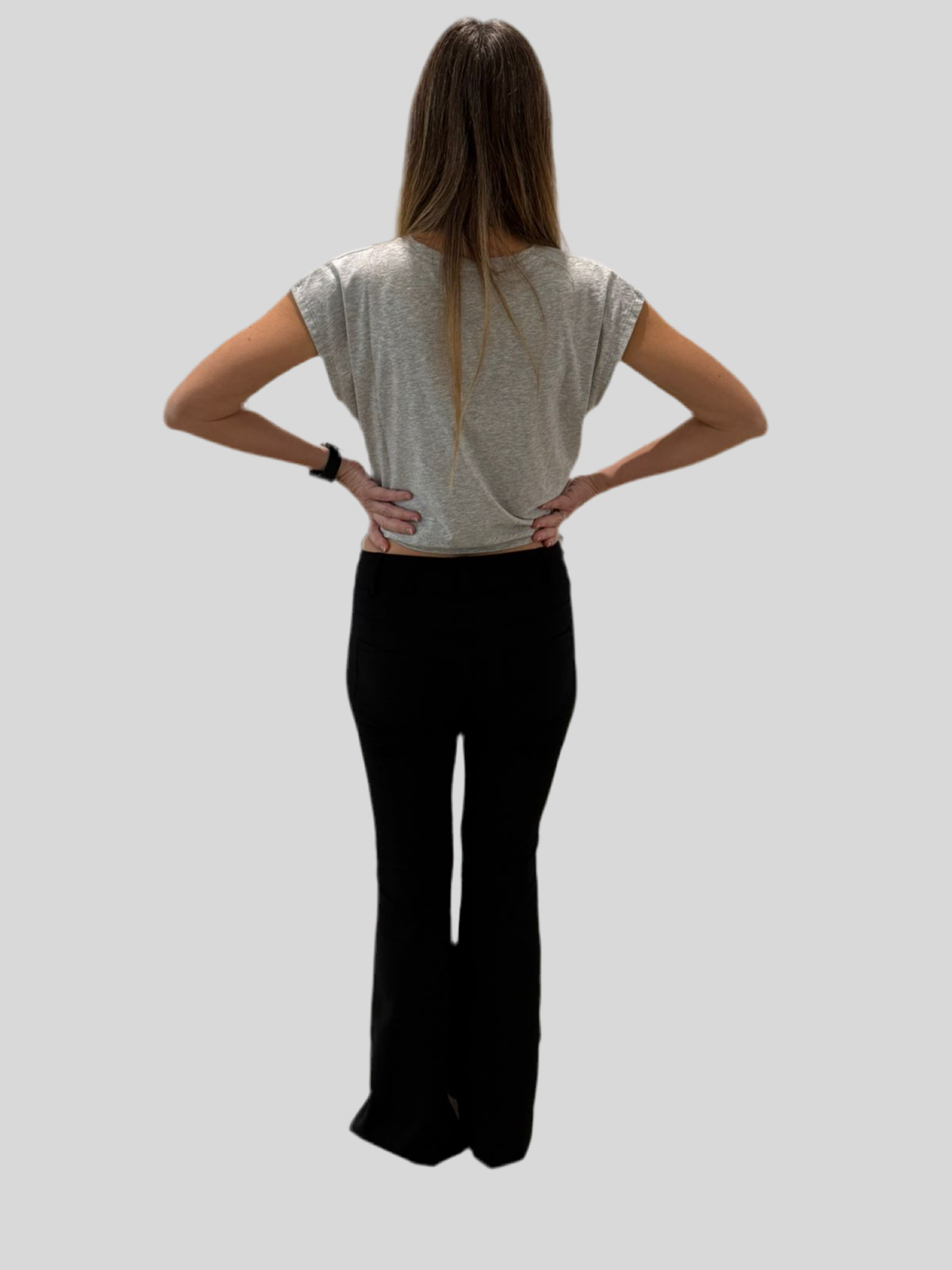 BLACK FLARE PANTS