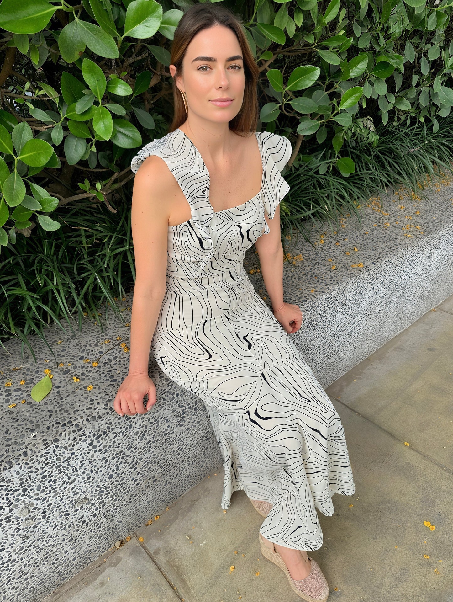 CALA PRINTED SILK DRESS