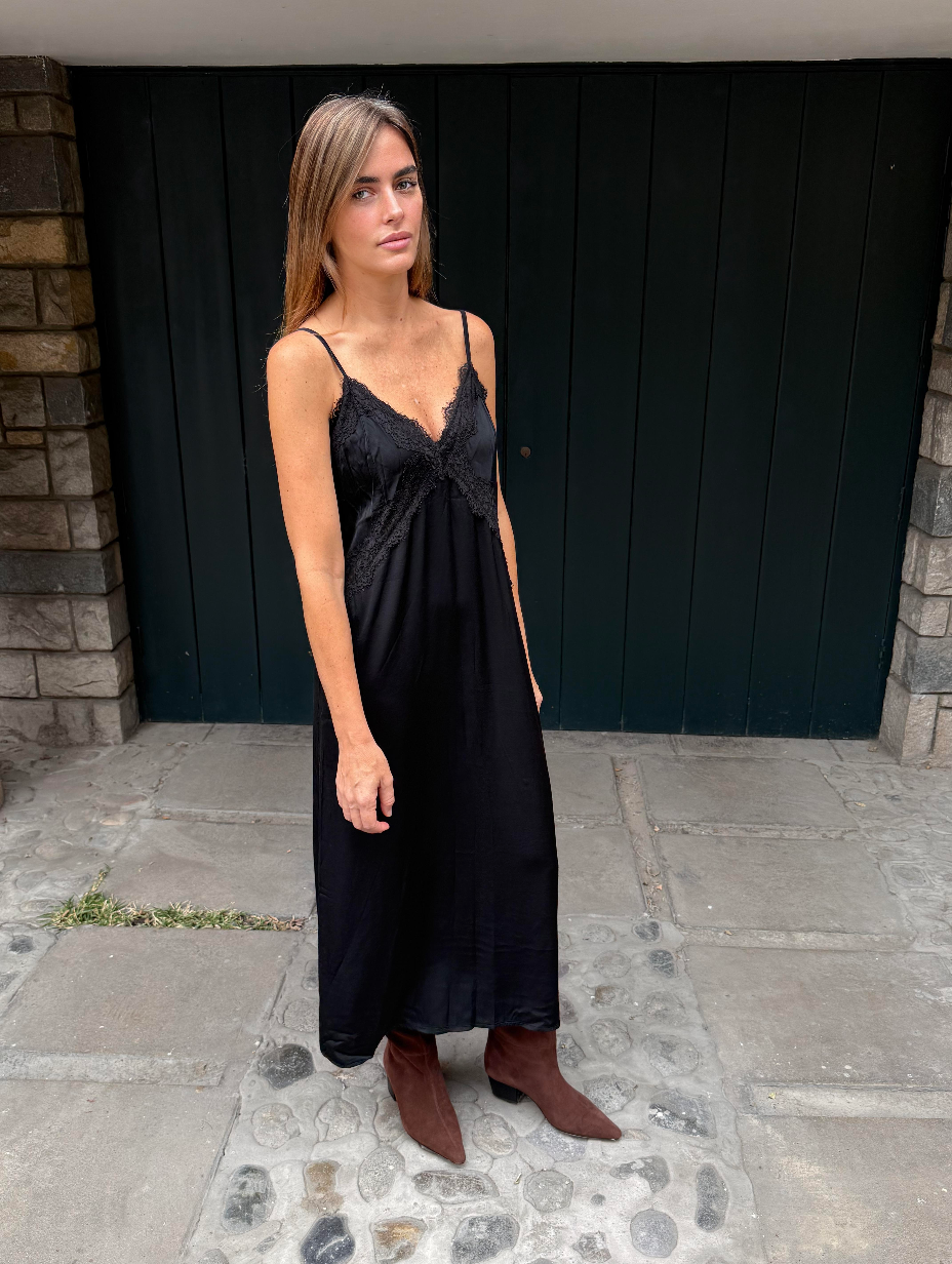 VITTORIA DRESS - NOIR