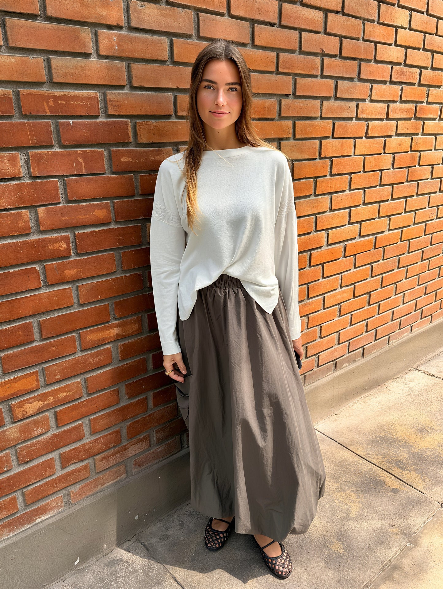 RIVA SKIRT LIGHT GRAY