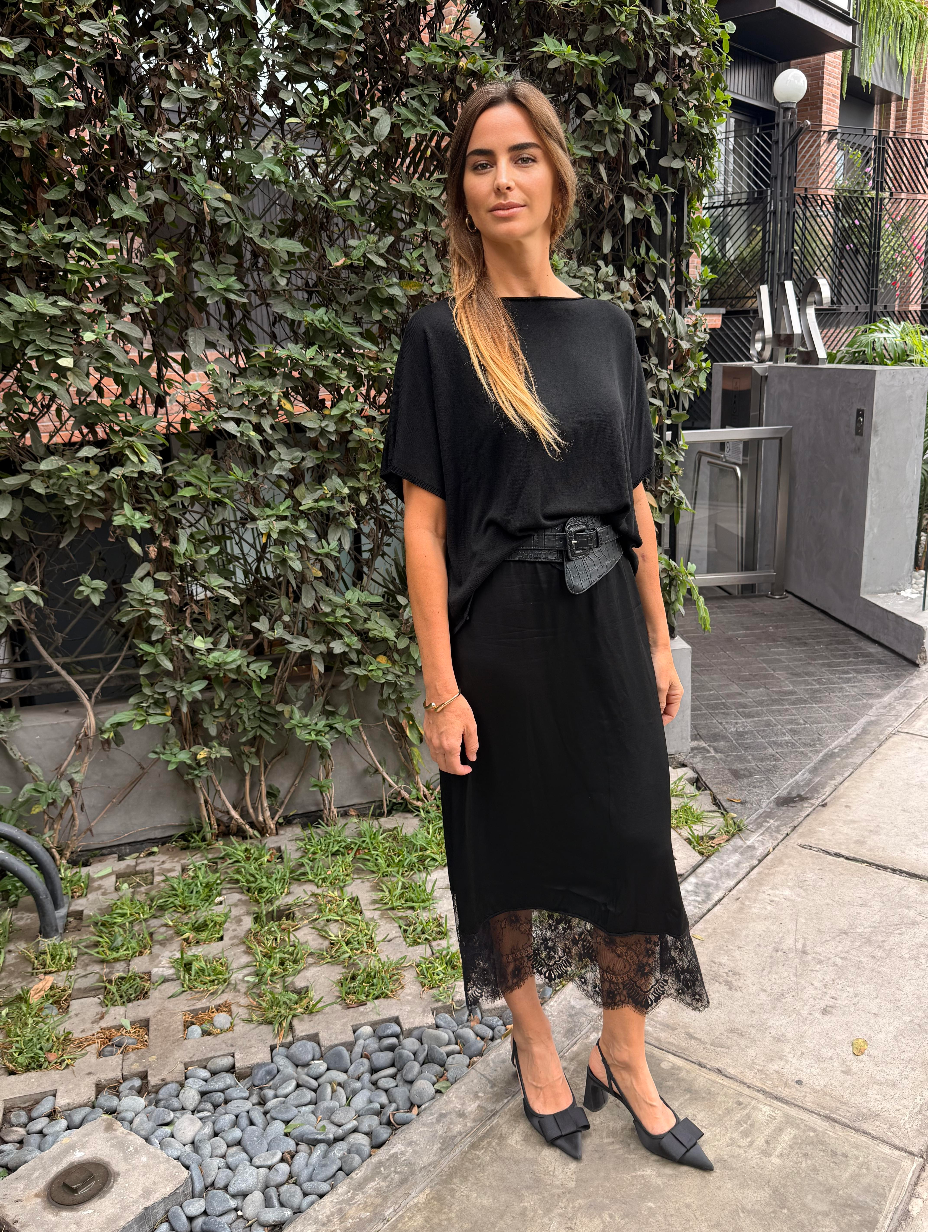 CAMILLE KNIT TOP - BLACK NOIR