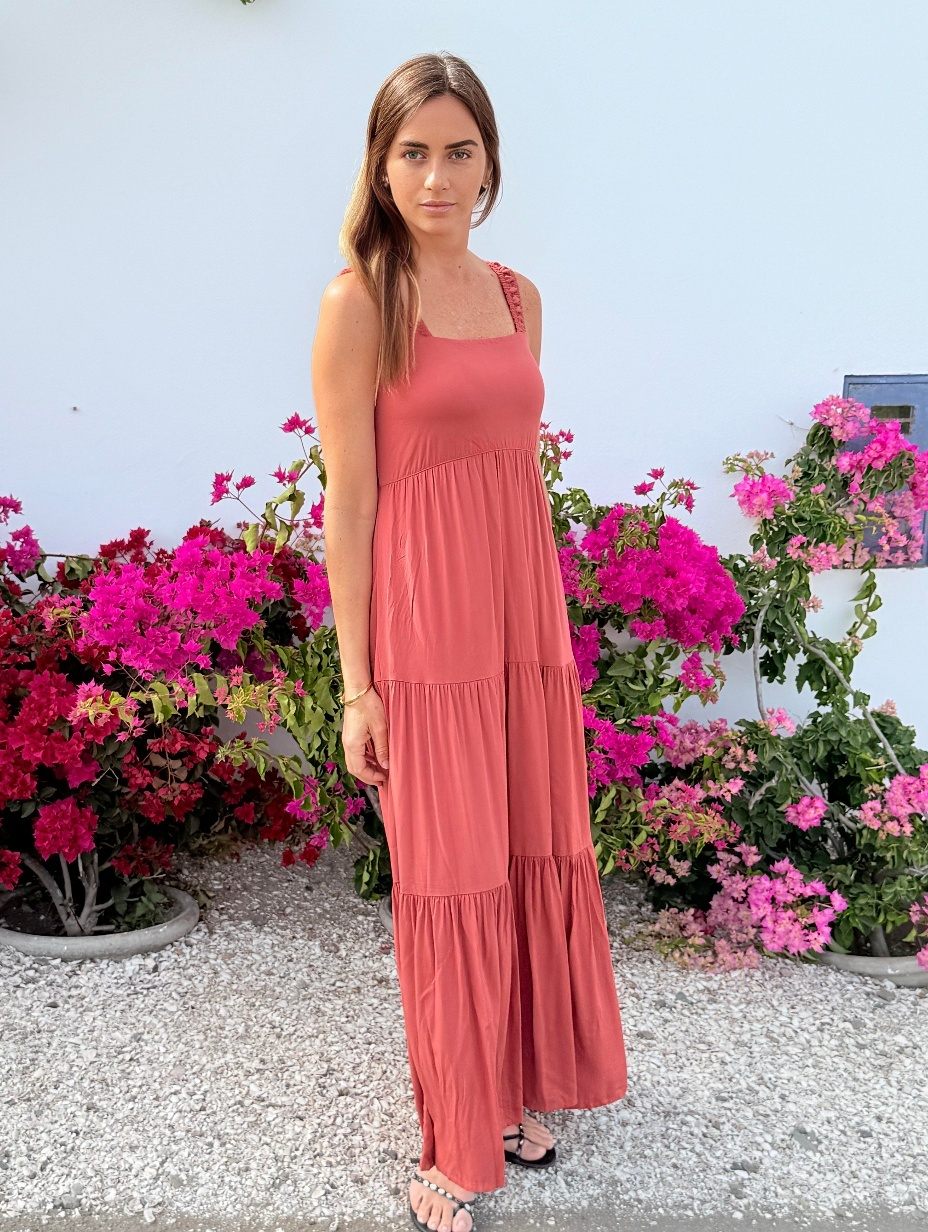 MAXI DRESS BRICK