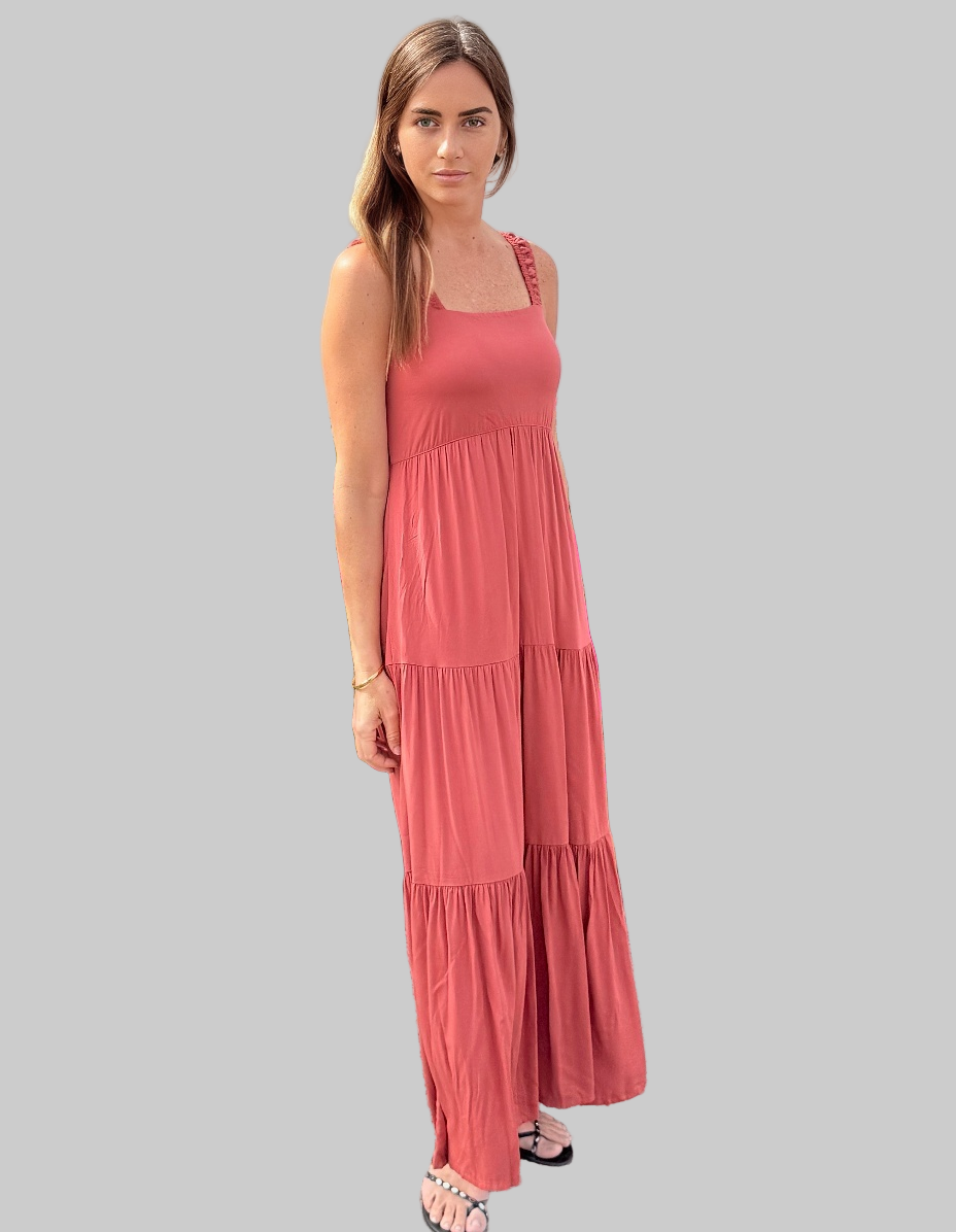 MAXI DRESS BRICK