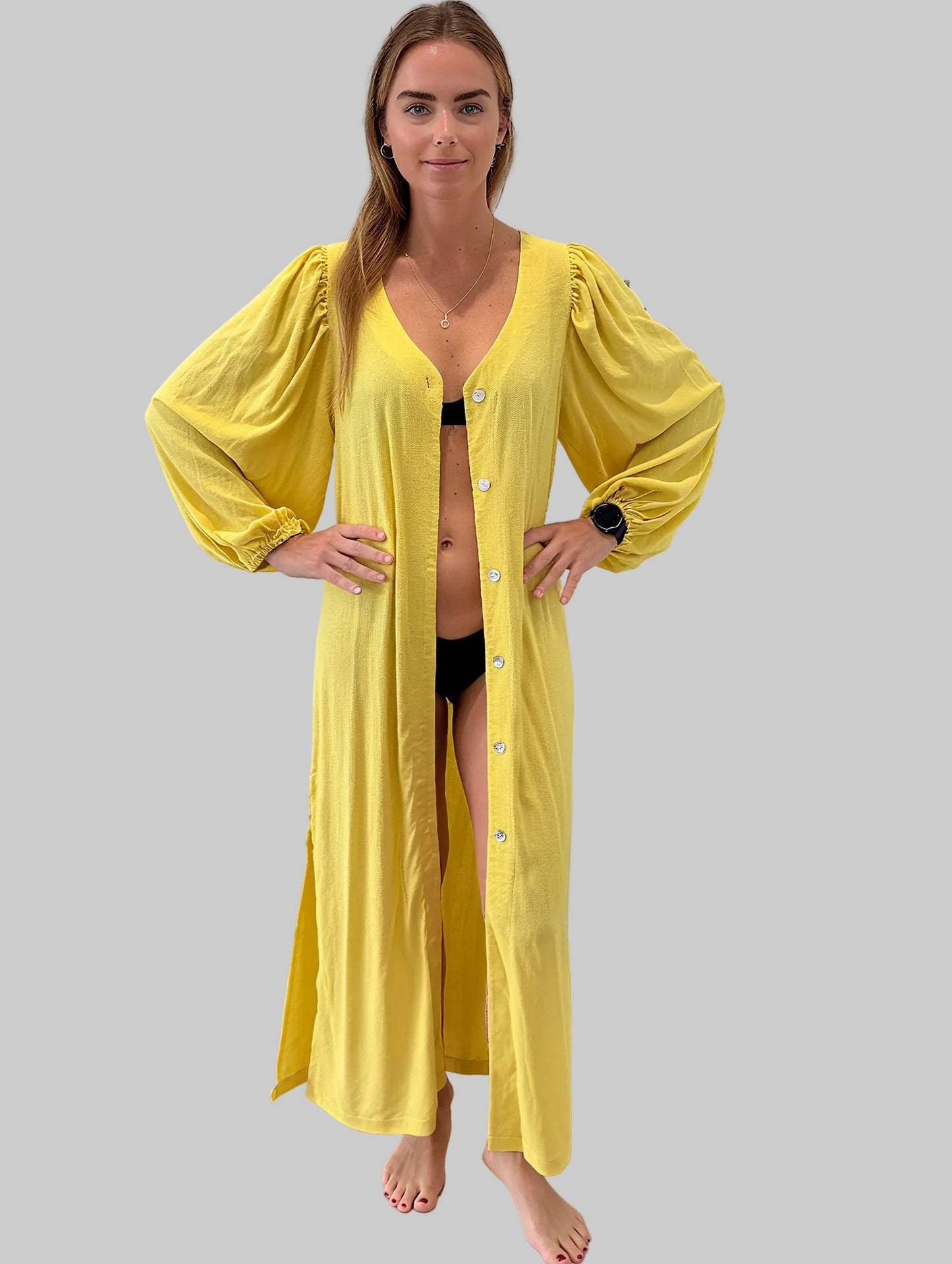 BEACH COVER-UP YELLOW