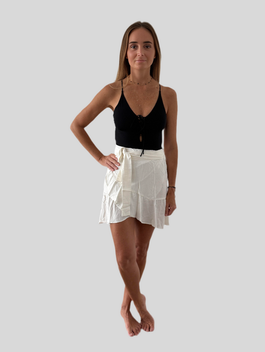 OFF WHITE WRAP SKIRT