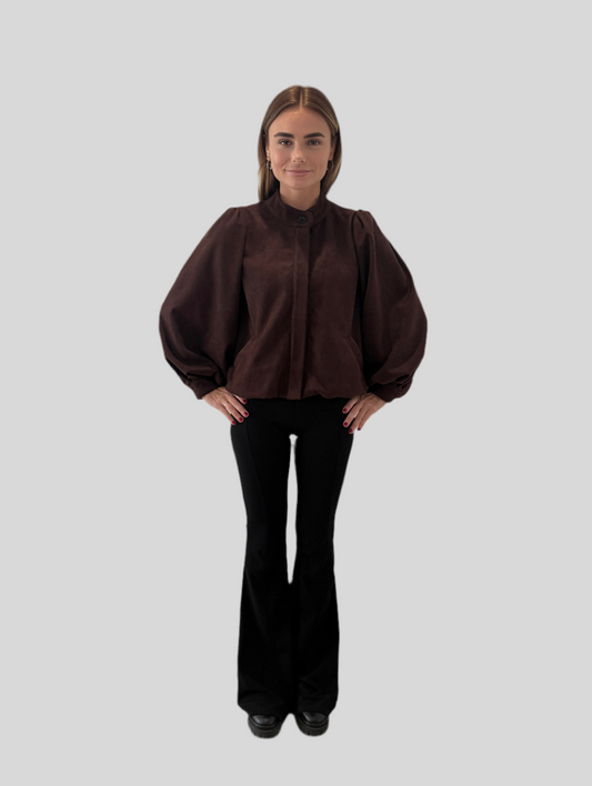 BROWN SUEDE JACKET