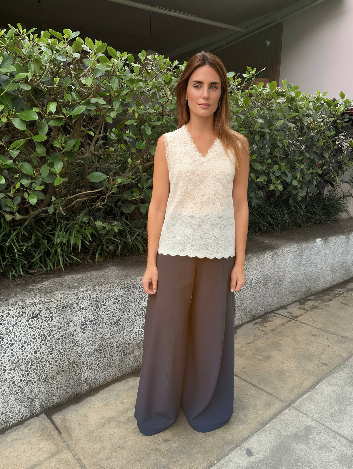 AMALFI LACE TOP - BUTTER YELLOW