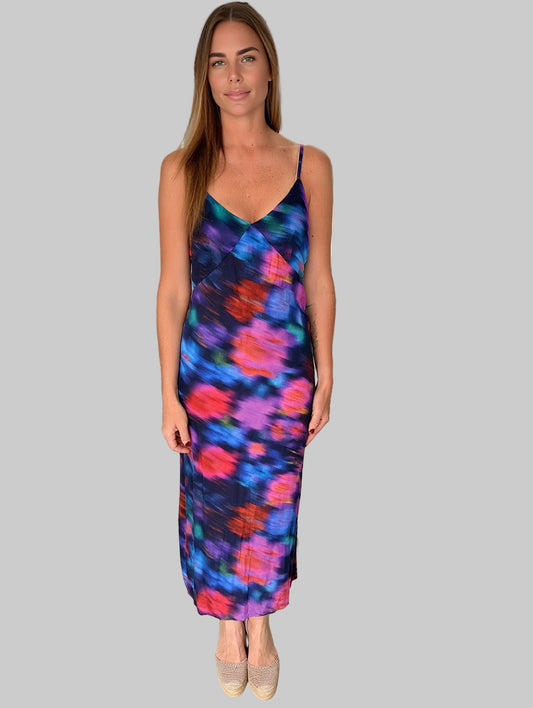 ONA MIDI SILK DRESS