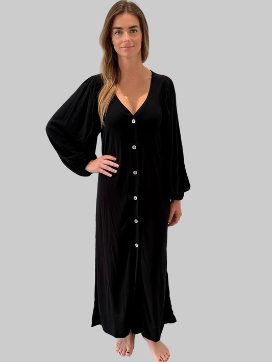 BEACH COVER-UP BLACK
