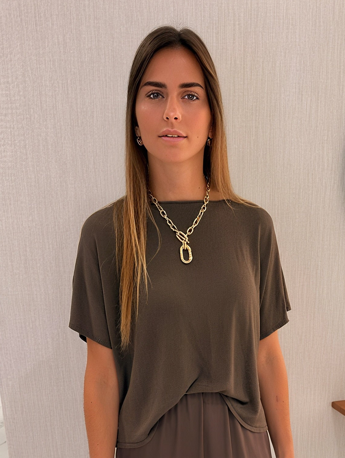 CAMILLE KNIT TOP - MOCHA