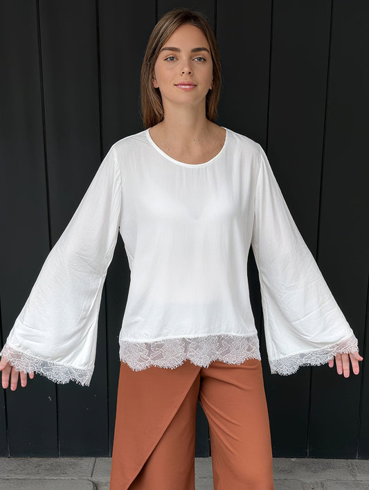 ISABELLA BLOUSE - WHITE
