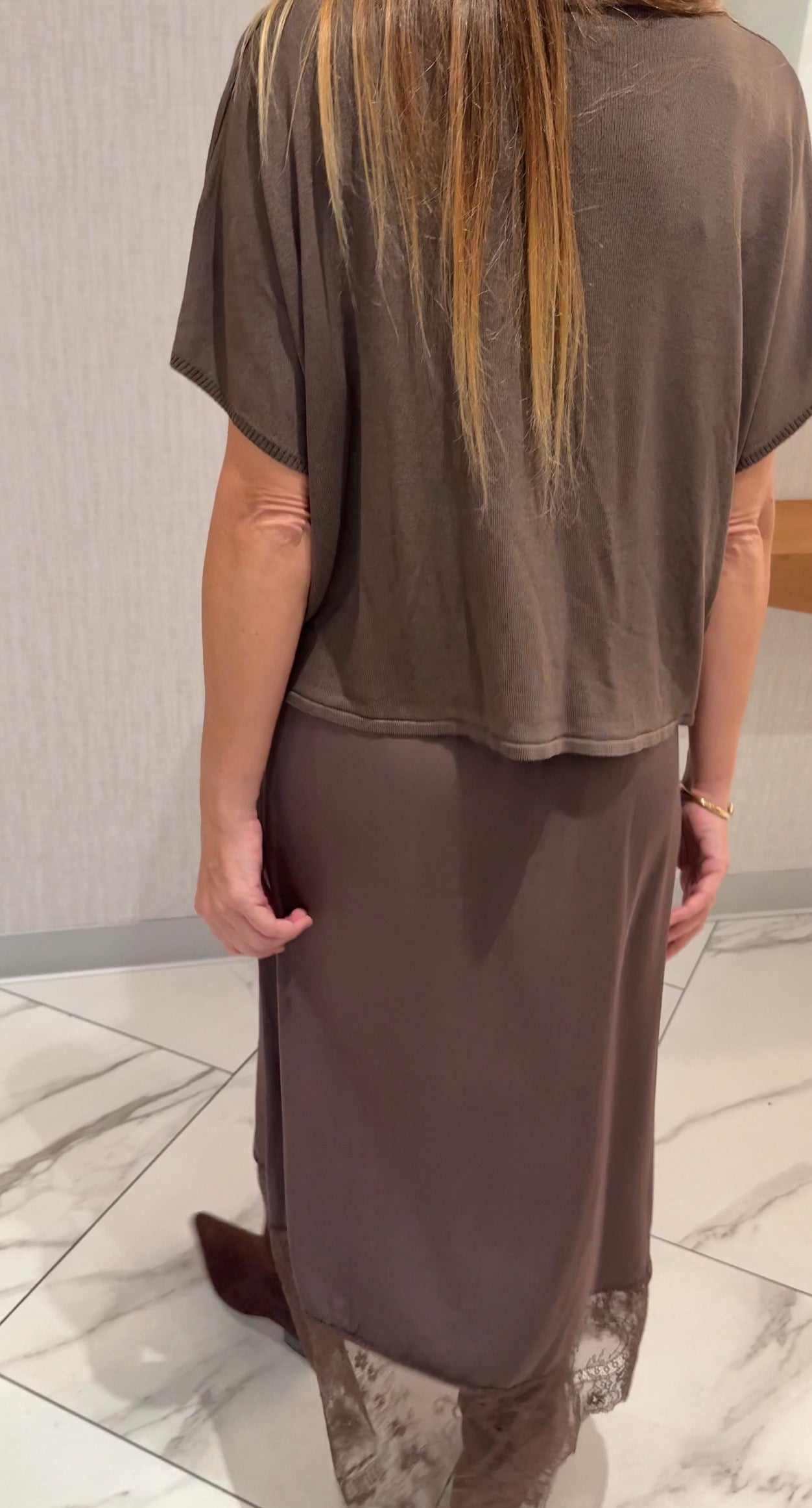 CAMILLE KNIT TOP - MOCHA