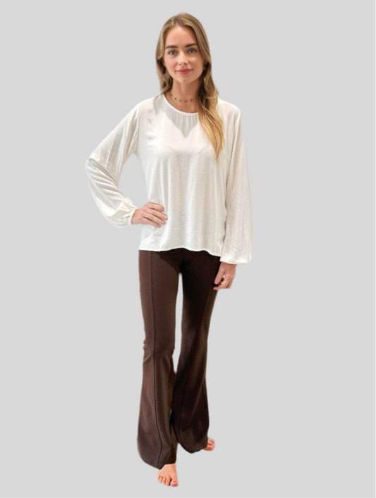 BROWN FLARE PANTS